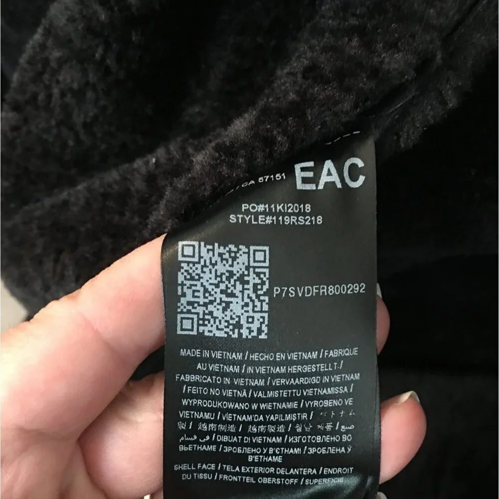 Guess Men's jacket  XXL Black Suede